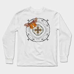 Butterfly and mandala Long Sleeve T-Shirt